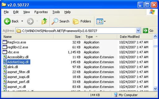 ADO.NET Trace Logging