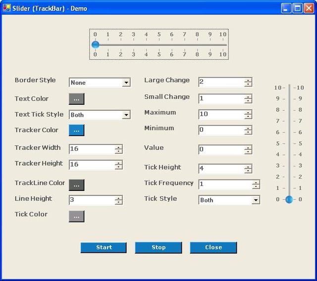 Advanced TrackBar (Slider) Control with MAC Style (C#)