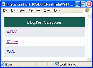 Working with URL Routing in ASP.NET Web Forms