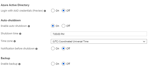 Advance Settings