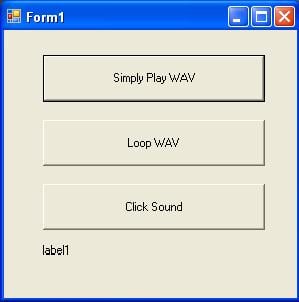 TIP: Playing a WAV File with C# 2.0