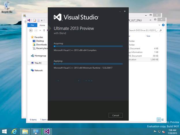 Visual Studio Ultimate 2013 Preview - Acquiring