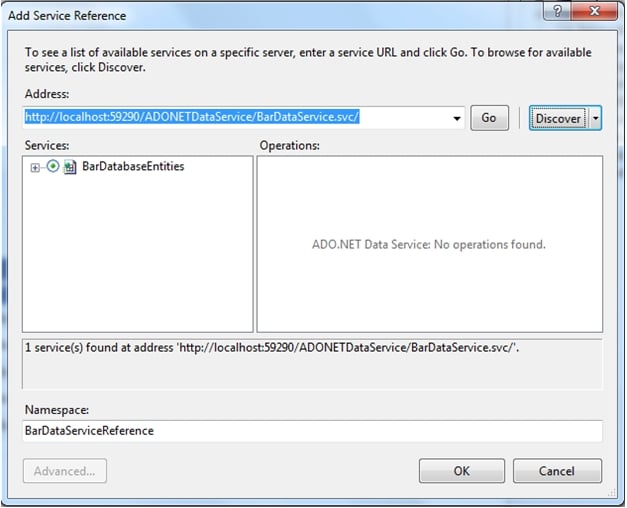 Working with ADO.NET Data Service in a .NET Framework Client Application