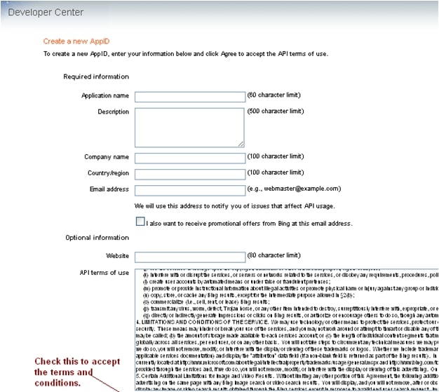 Integrate Bing Search in your .NET Framework Application