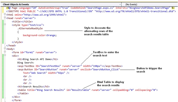Coding a Bing Bot