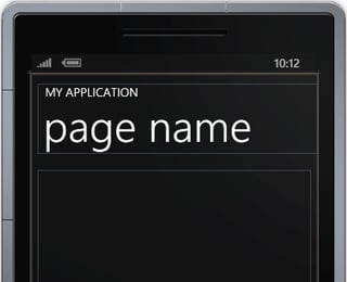 Choose the right application template for your WP7 app