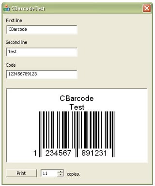 EAN13 Barcode Class