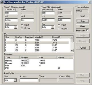 Real-Time Module  for Windows XP/2000