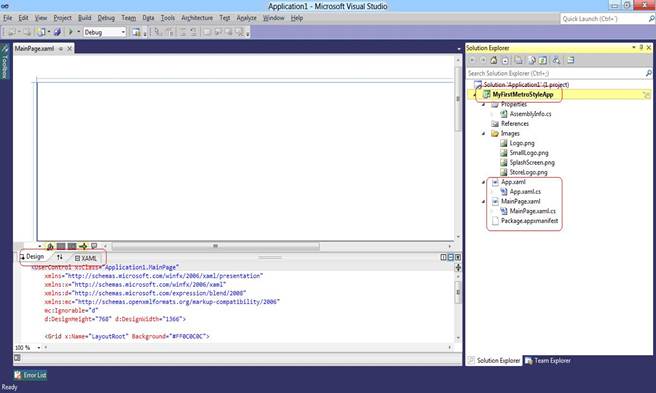 Visual Studio 2011: Application 1