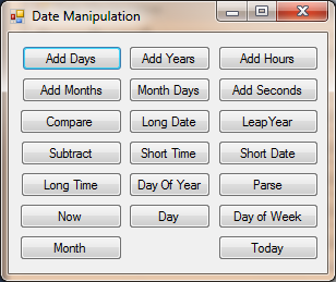 Back to the Basics – Working with Dates in VB.NET