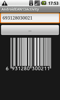 Android Development: Generating an EAN13 Barcode