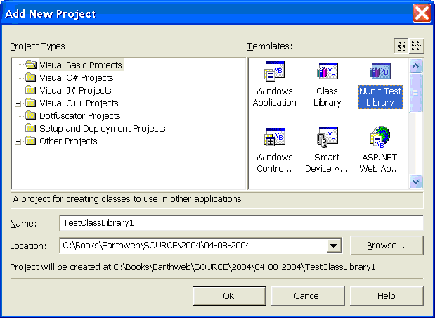 Completing the NUnit Project Template for .NET, Part 2