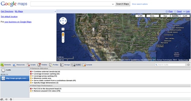 Figure 2 - Google Chrome Developer Tools