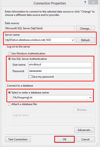 Connection Properties