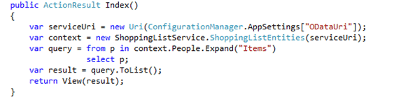 Your HomeController.cs should now have an Index() method