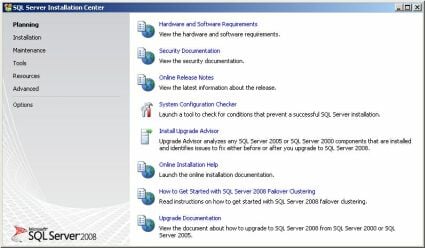 Installing SQL Server 2008
