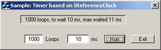 A Timer Application Based on IReferenceClock
