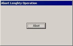 Multithreading: The Construction of Abortable, Lengthy Operations