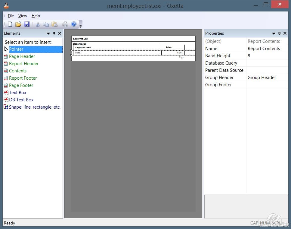 Oxetta: Compact Report Generator