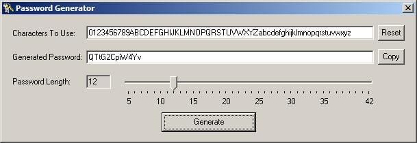 Secure Random Password Generator