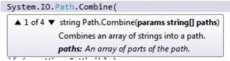 C#: Path.Combine Sample