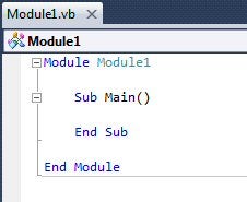 The default hierarchy of subroutines contained within modules