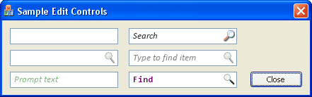 Edit Control with Icon and Background Text