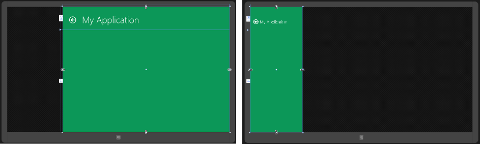 Snapped and Filled Windows 8 Views