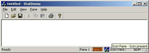 Showing Tooltips/Icons for Status Bar Panes
