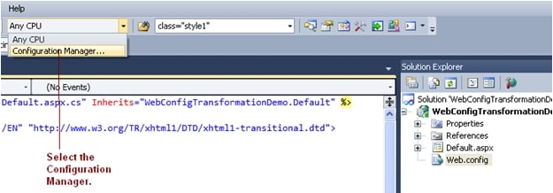 ASP.NET Tutorial: Web.Config Transformation