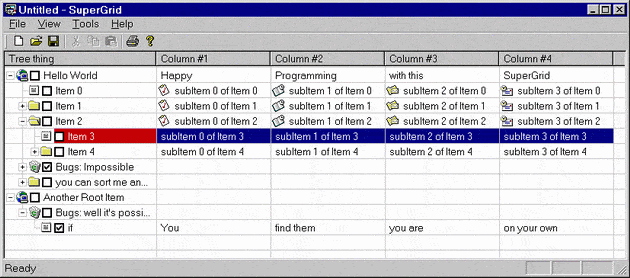 SuperGrid: Yet Another ListView Control