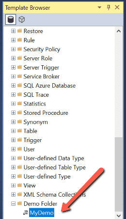 TSQL Templates