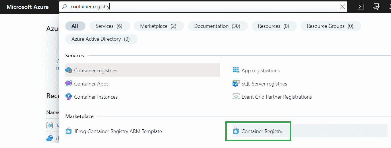 Create a Container Registry In Azure | CodeGuru.com