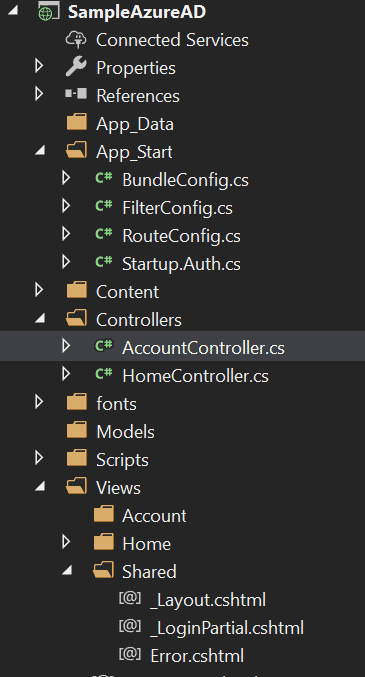 Adding an ASP.NET Account Controller to a Web App