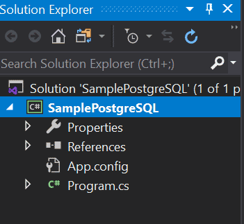 Project Explorer in Visual Studio