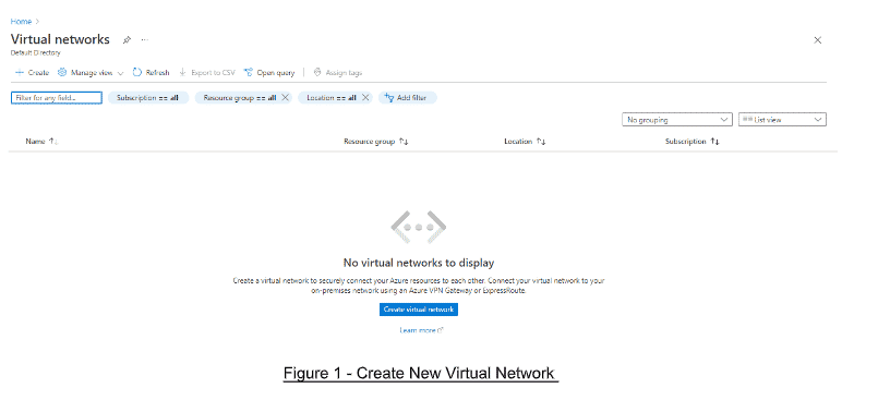 Create a Virtual Network in Azure Firewall