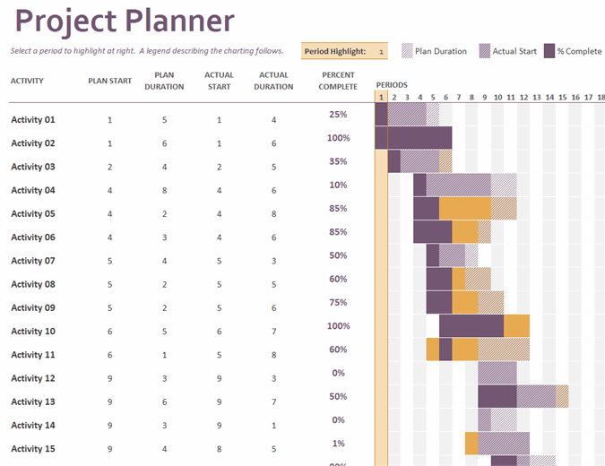 Microsoft Excel Project Management